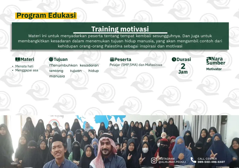 Program Edukasi - Training Motivasi