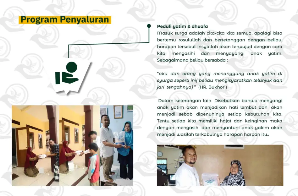 Program Penyaluran - Peduli Yatim & Dhuafa